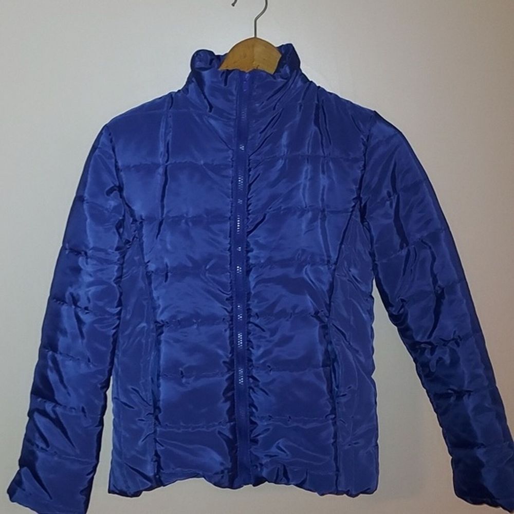 Women's Navy Blue Puffer Coat Lightweight Spring‎ Fall XS